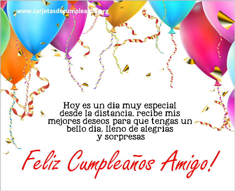 ▷ Tarjetas de Cumpleaños para un Amigo Imágenes con frases ? ?